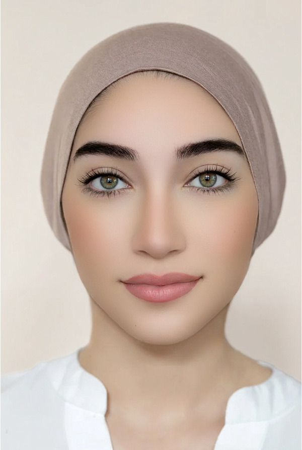 Seamless Tie-Back Bonnet-Seashell