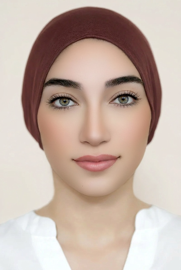 Seamless Tie-Back Bonnet-Russet