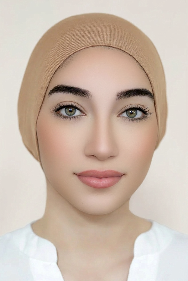 Seamless Tie-Back Bonnet-Nude