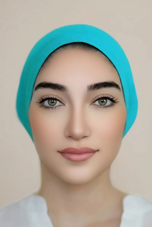 Jersey Tube Underscarf-Teal