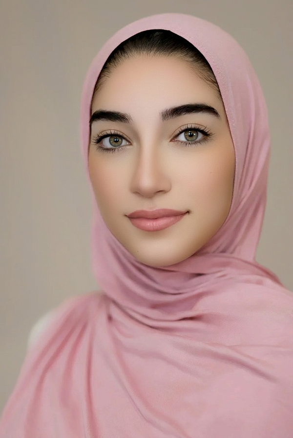 Instant Jersey Hijab-Rose