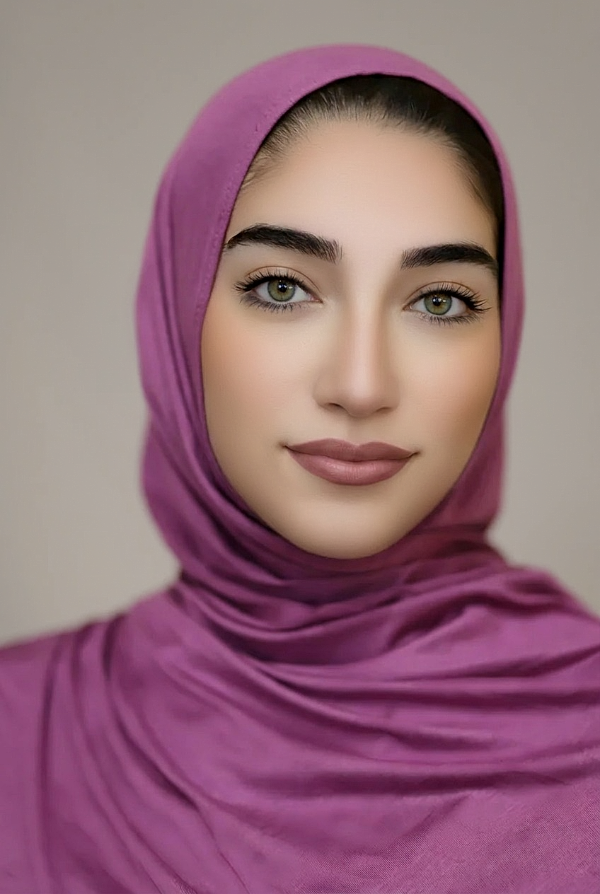 Instant Jersey Hijab-Purple