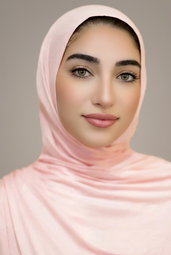 Instant Jersey Hijab-Peach