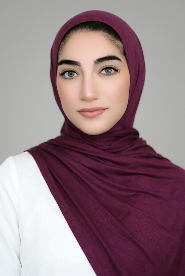 Instant Jersey Hijab-Grape
