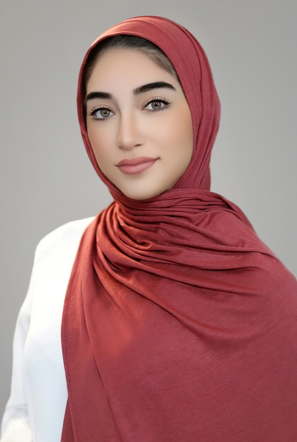 Luxury Jersey Hijab-Brick