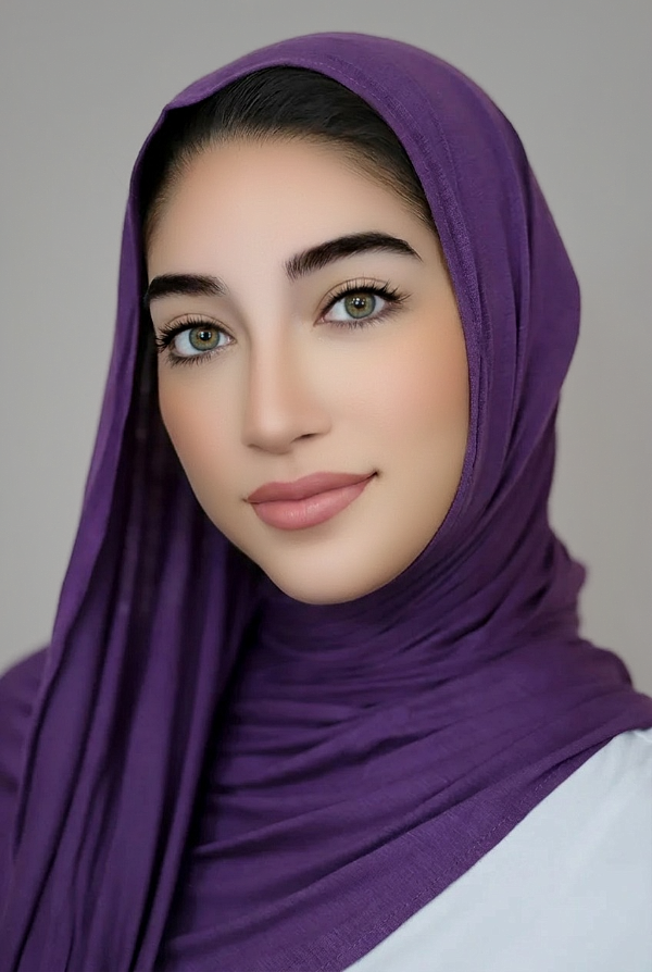 Luxury Jersey Hijab-Dark Purple