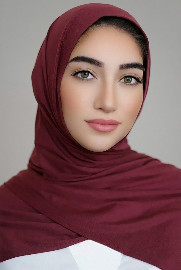 Luxury Jersey Hijab-Plum
