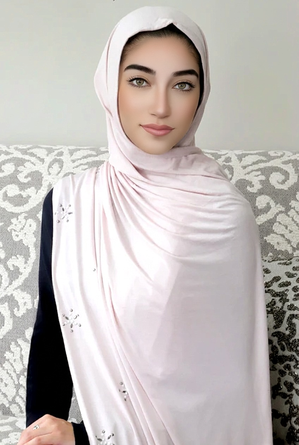 Pearl Jersey Hijab-Ivory