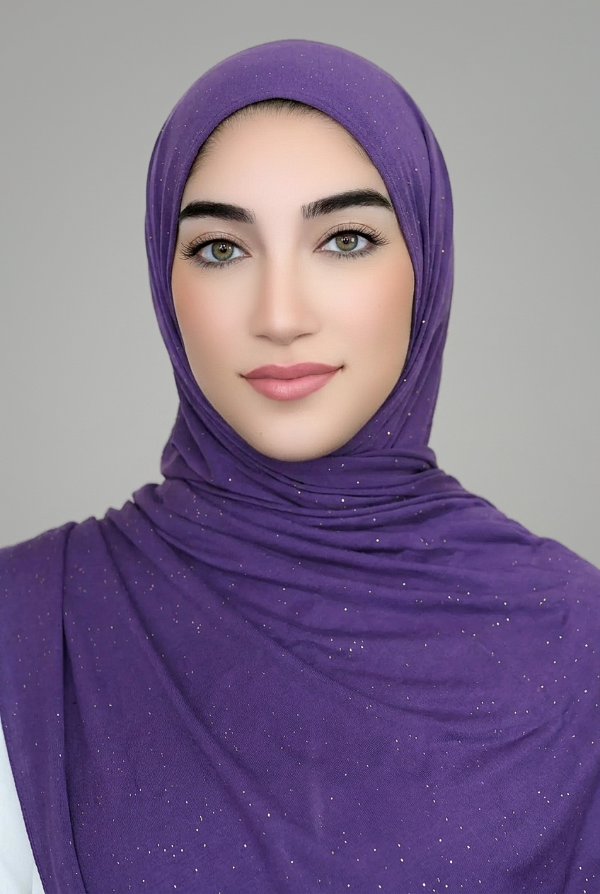 Shimmer Jersey Hijab-Dark Purple