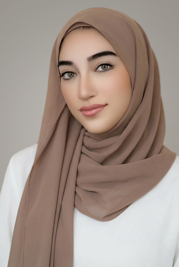 Basic Chiffon Hijab-Bark