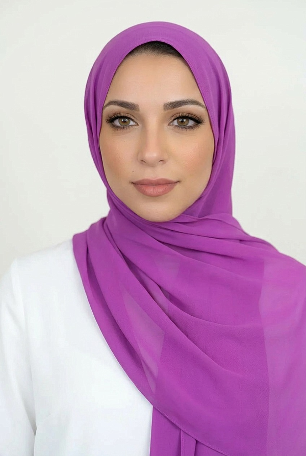 Basic Chiffon Hijab-Magenta