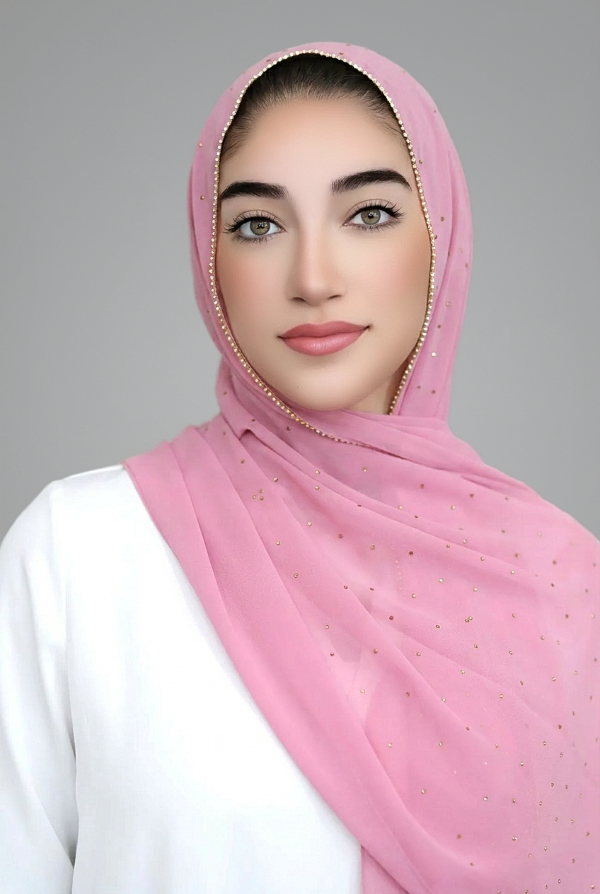 Stone Edge Chiffon Hijab-Blush