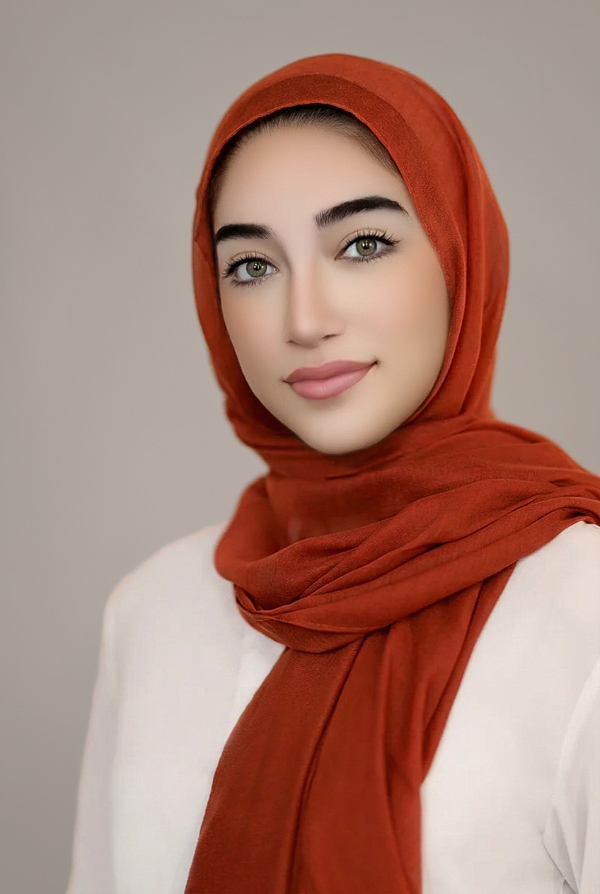 Luxury Light Hijab-Chestnut