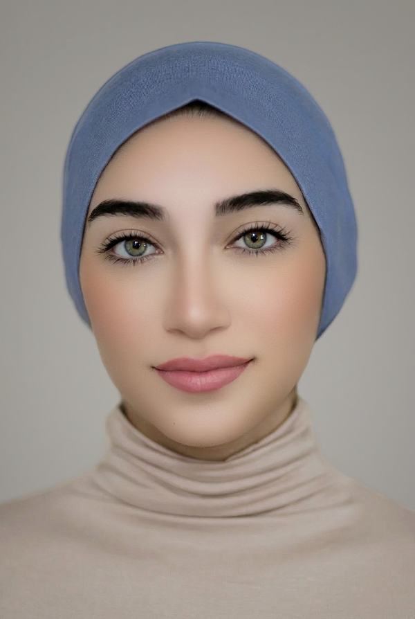 Stiff Front Tube Underscarf-Denim