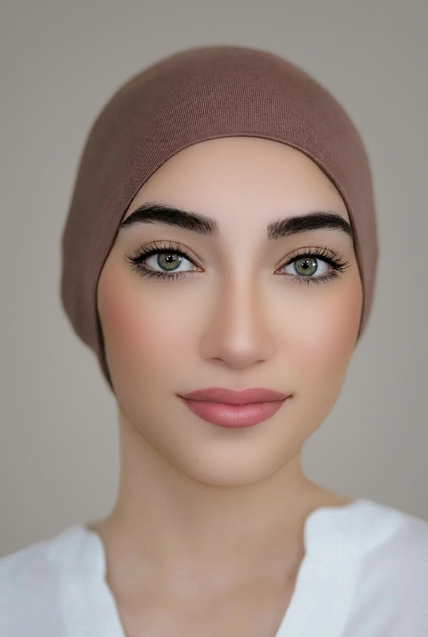 Bonnet Underscarf-Light Brown