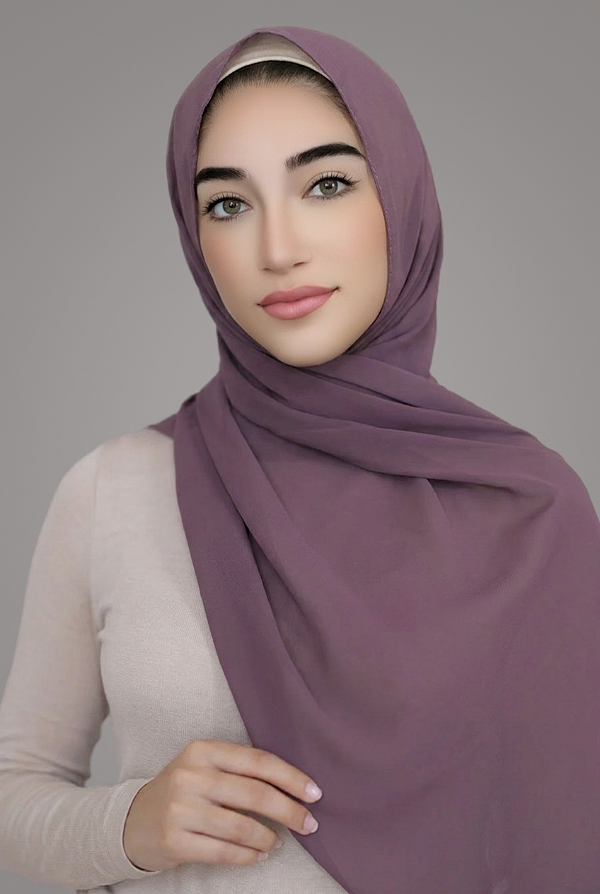 Basic Chiffon Hijab-Orchid