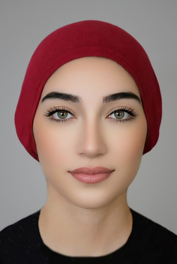 JERSEY TIE BACK BONNET-MAROON