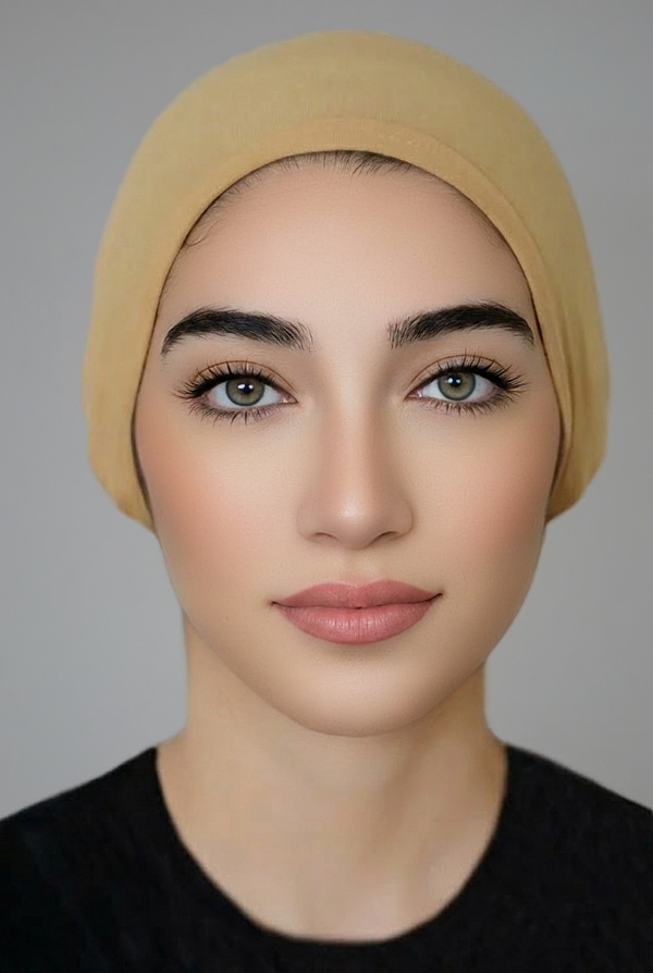 JERSEY TIE BACK BONNET-NUDE