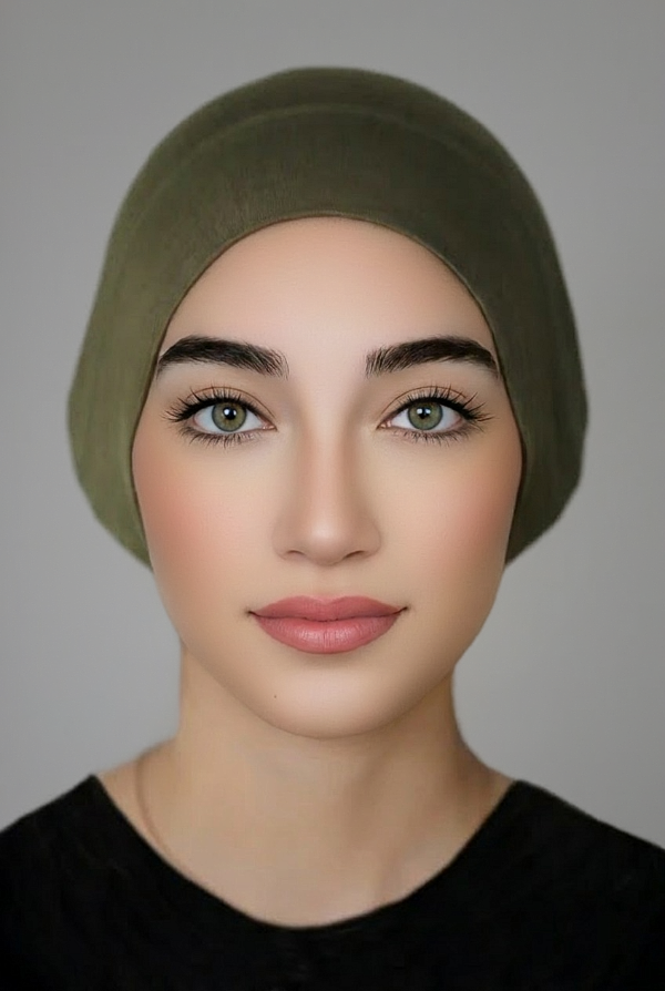 JERSEY TUBE UNDERSCARF-OLIVE