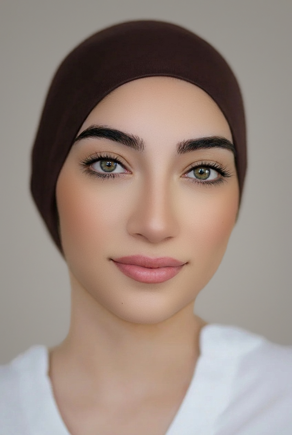 Bonnet Underscarf-Brown