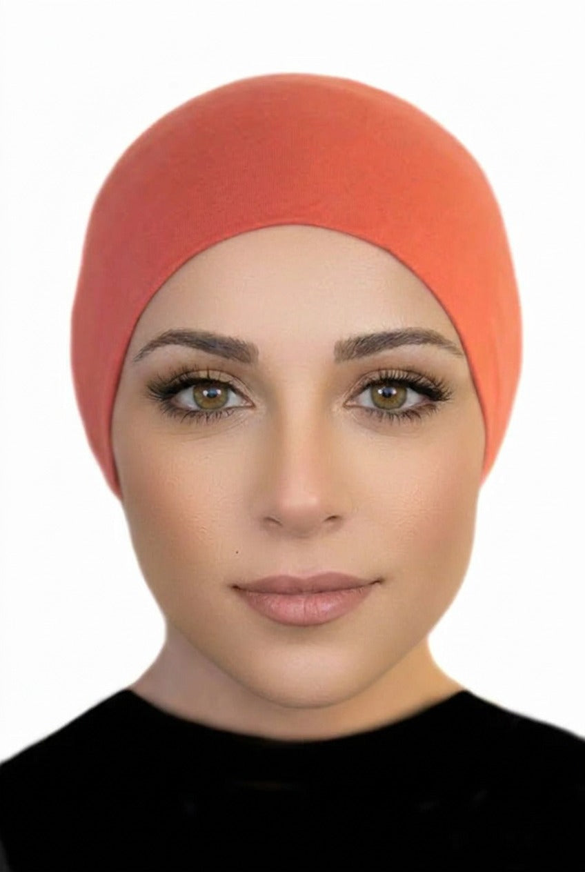 Bonnet Underscarf-Rust