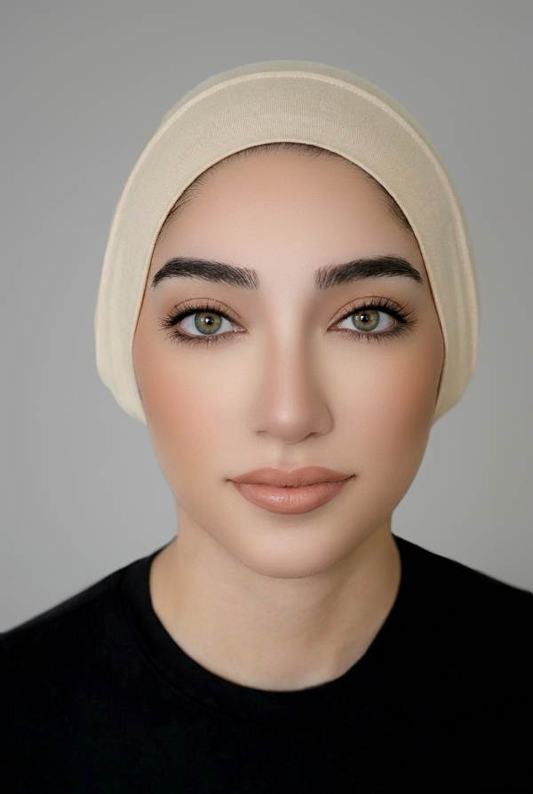 Jersey Tube Underscarf-Beige