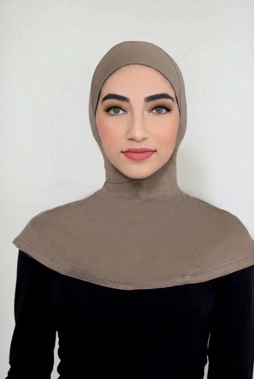 Large Slip On Ninja Underscarf-Taupe