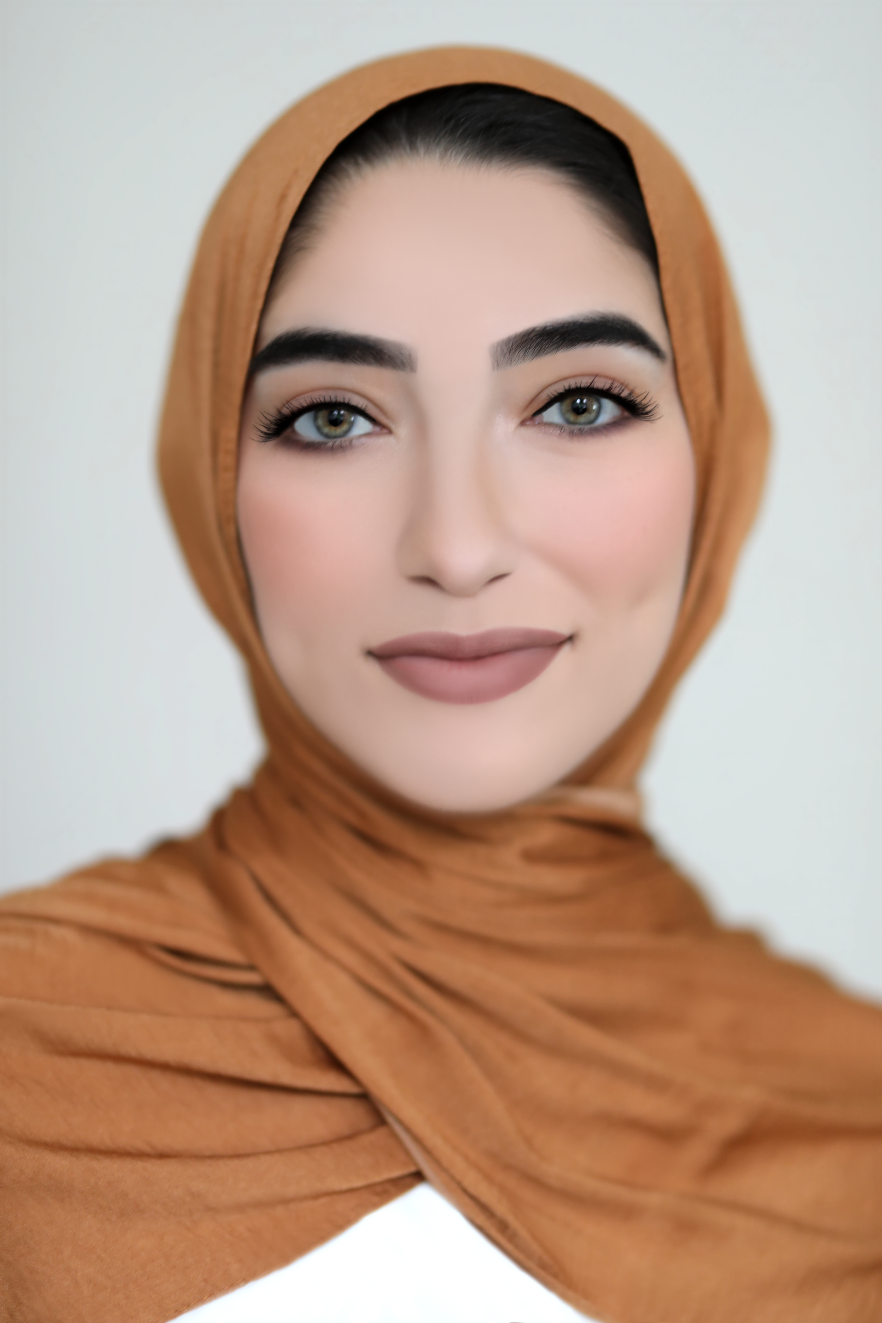 Matte Satin Hijab-Honey