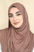 Criss Cross Instant Jersey Hijab-Light Brown
