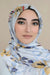 Inspiring Touch Viscose Light Hijab-White Yellow