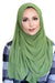 Basic Size Chiffon Hijab-Moss Green