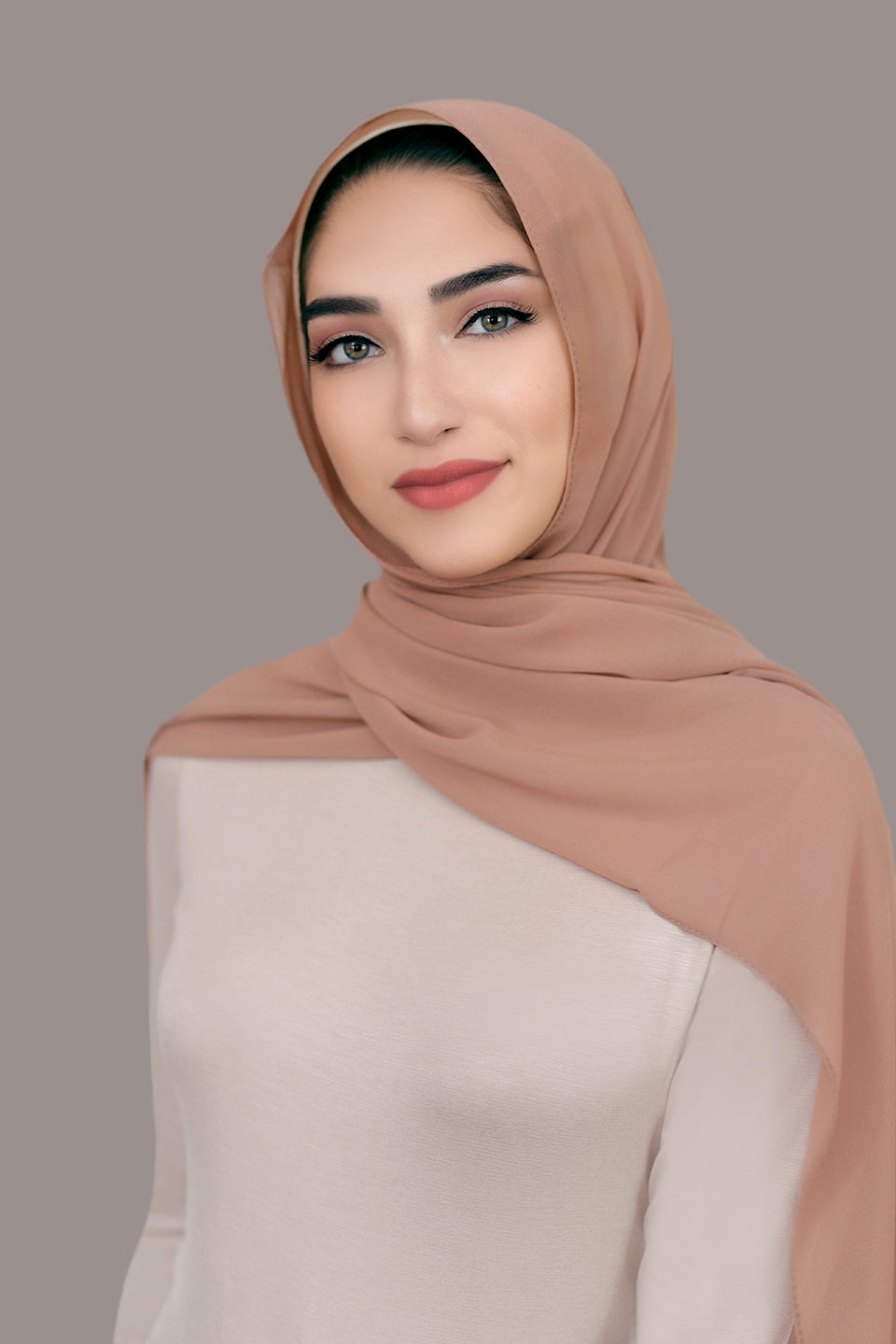 Basic Chiffon Hijab-Toffee