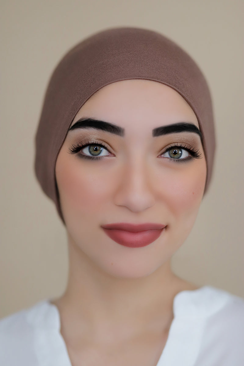 Bonnet Underscarf-Light Brown