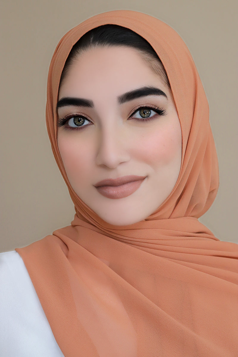 Basic Chiffon Hijab-Salmon