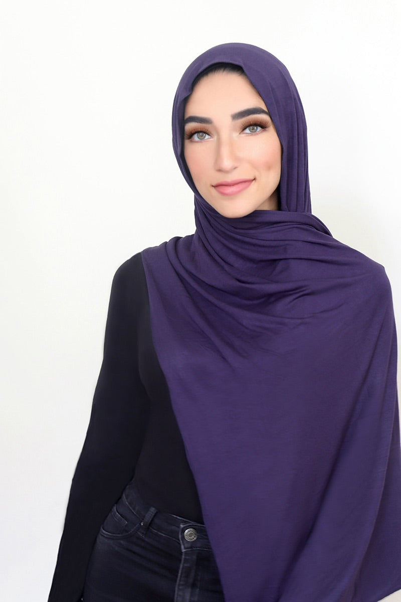 Small Jersey Hijab-Navy is