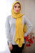 Ribbed Jersey Hijab-Mustard