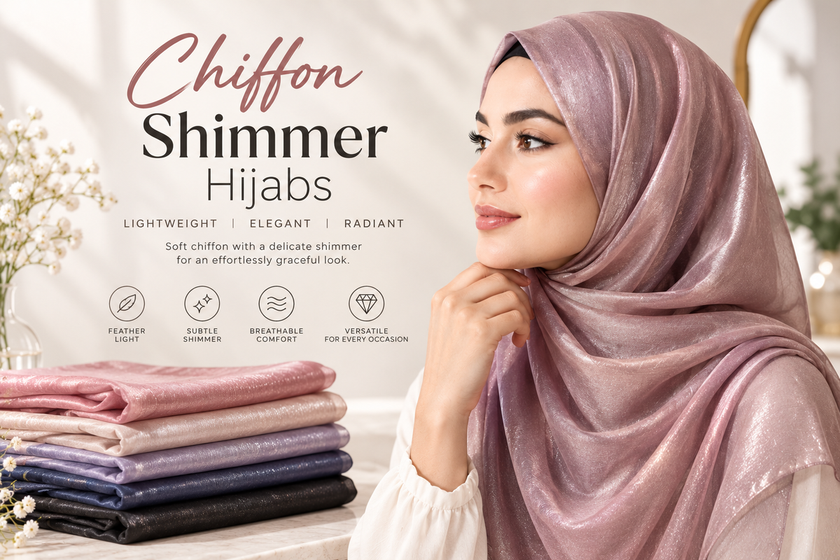 Chiffon Shimmer Hijabs