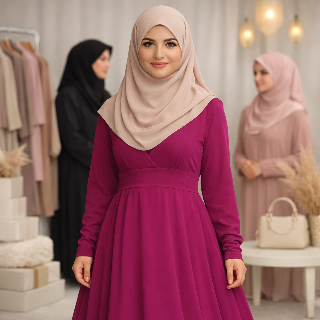Magenta Maxi Dress