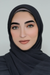 Pleated Chiffon Hijab-Charcoal
