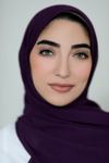 Pleated Chiffon Hijab-Purple