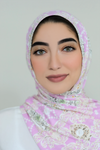 Printed Jersey Hijab-Pink
