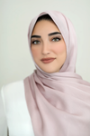 Textured Satin Hijab-Lilac