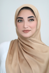 Textured Satin Hijab-Dark Gold
