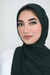 Textured Chiffon Hijab-Emerald