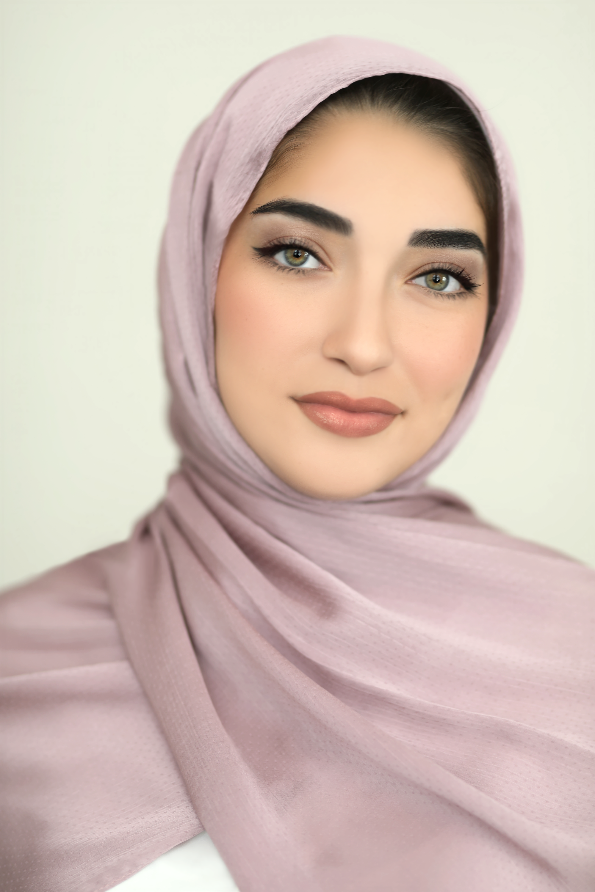 Textured Satin Hijab-Mauve