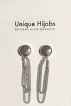Hijab Magnets With Chain-Silver