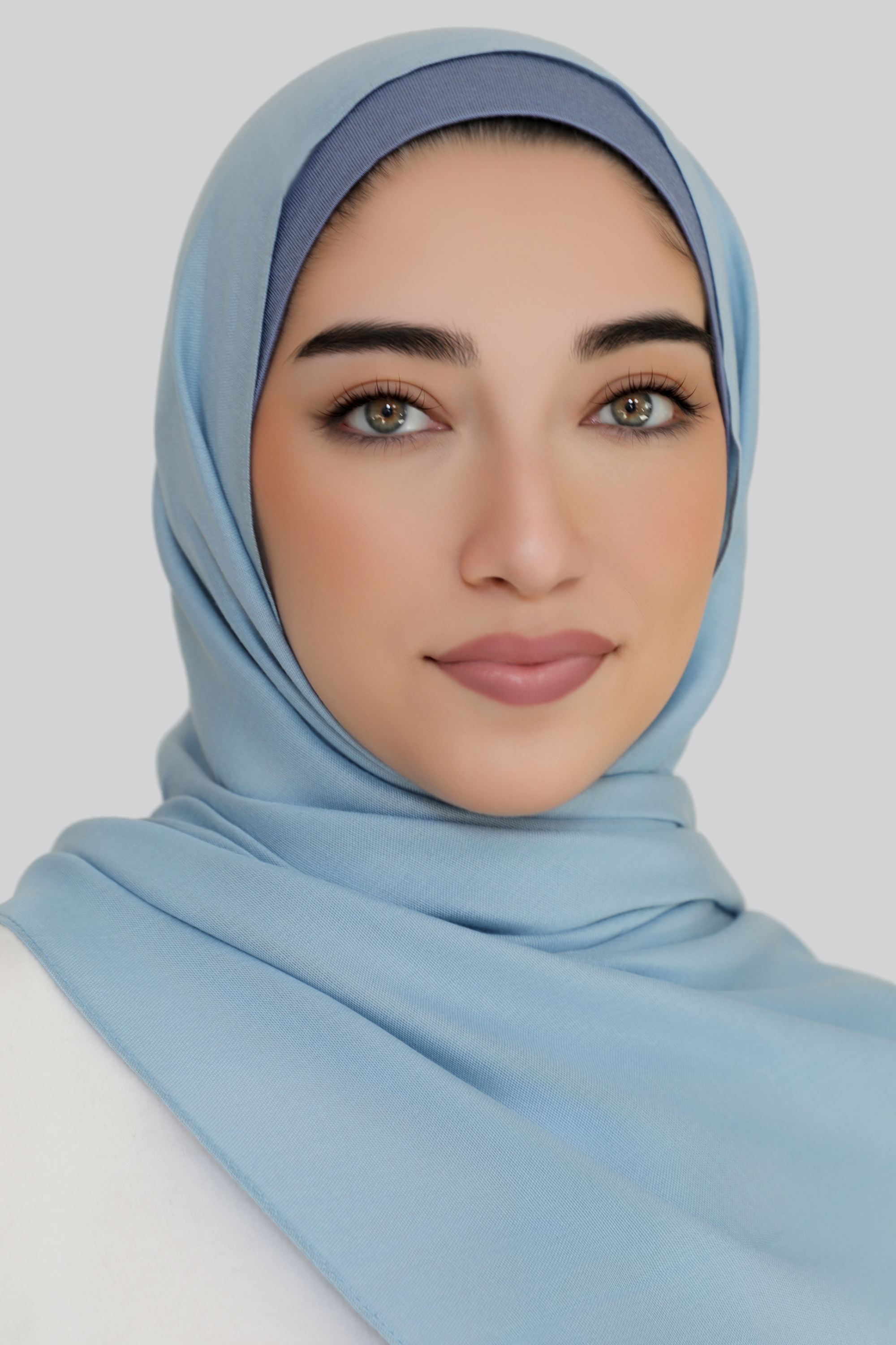 Modal Hijab Set-Washed Denim