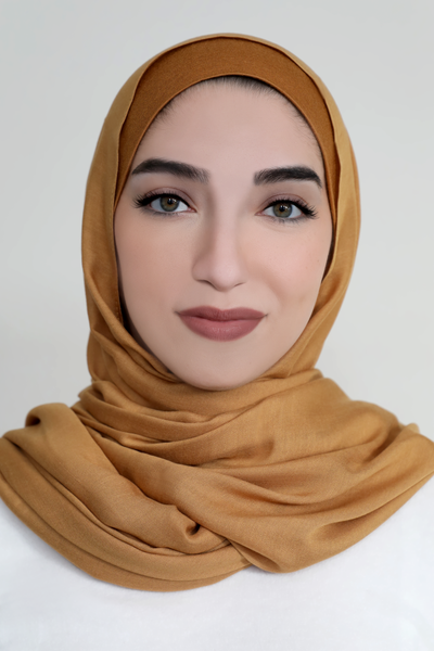 Modal Hijab Set-Honey Brown