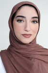 Luxury Jersey Hijab-Light Brown