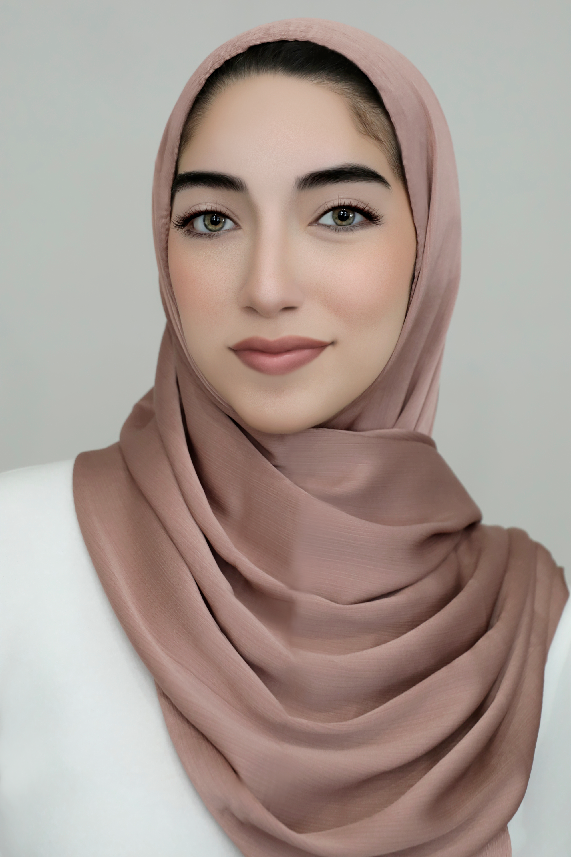 Satin Crinkle Hijab-Coral Reef